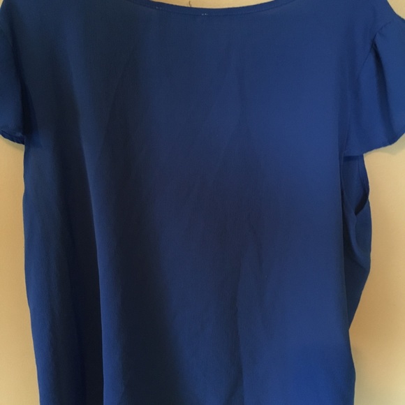 Royal blue flutter top - Picture 2 of 3